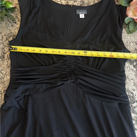 Vintage Collection Black Dress V-Neck with 3/4 Sleeve Bolero Jacket Sz 14w EUC - Picture 13 of 16